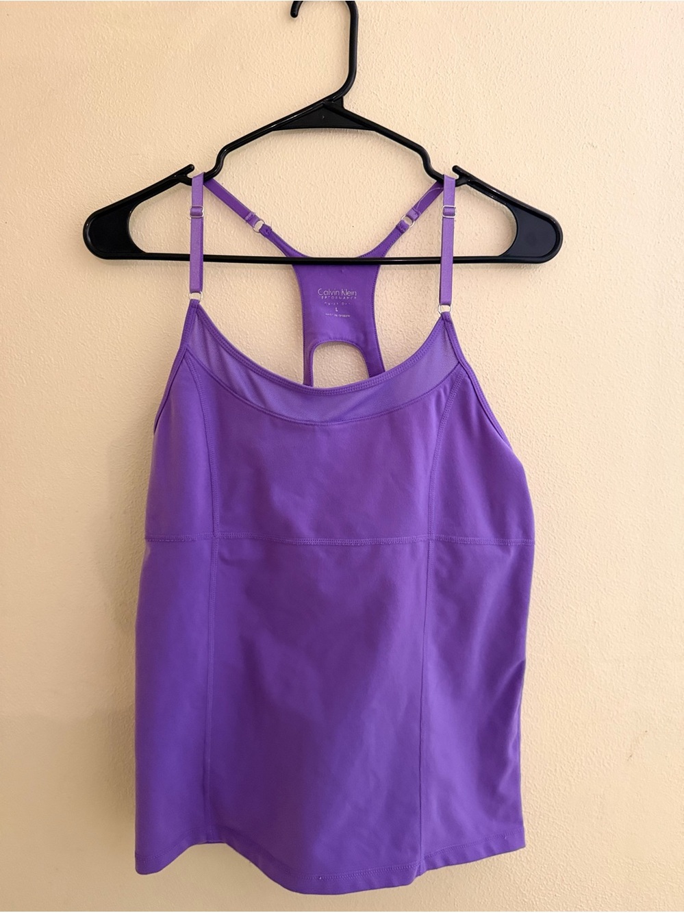 Calvin Klein Vibrant Purple Racerback Tank